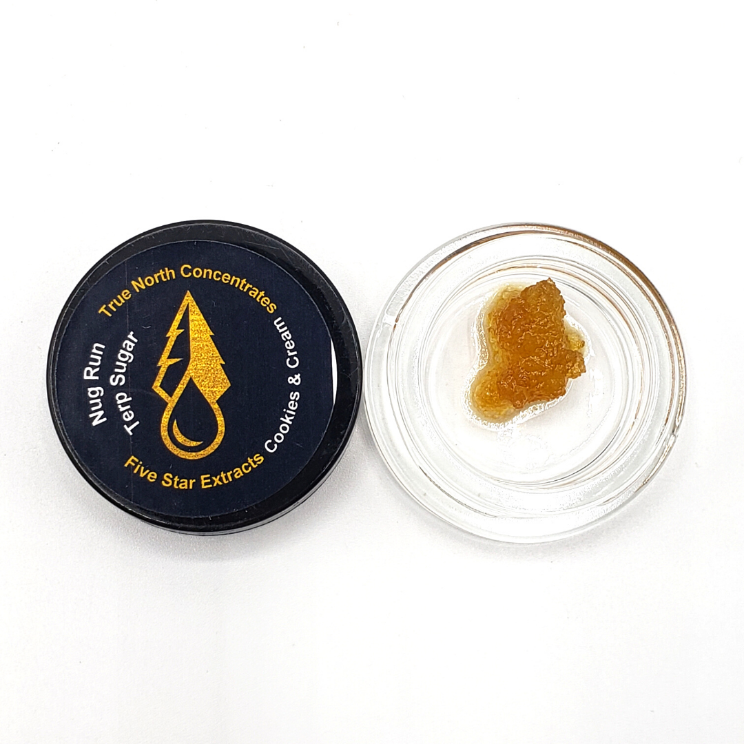 True North Extracts Cookies and Cream Nug Run Terp Sugar 1g Leafly